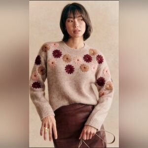 Sezane Suzon Jumper Mottled Beige - Size S